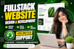 build custom website as full stack website developer, website development