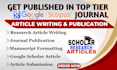 google scholar citations, write and publish scopus article for eb1 and eb1a