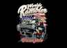 design 60s style gasser t shirt logo