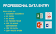 do fast accurate data entry