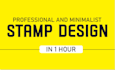 design circular or rectangular stamp or seal logo in 1 hr