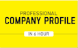 design interactive or non interactive company profile or portfolio in 2 hr
