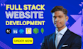 do website development, build ecommerce custom website as full stack developer