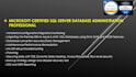 professional sql server database administration