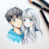 draw anime cute couple character design