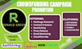 create to promote gofundme wefunder kickstarter indiegogo crowdfunding campaign