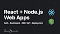 build a full stack react and node js web application for your business