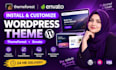 install and customize themeforest, envato  template and install wordpress theme
