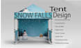 canopy tent roll up banner backdrop