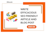 write SEO blog posts for finance, business, and startups