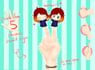 draw personalised chibi finger puppets