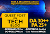 submit a guest post on a quality technology blog