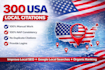 do 300 USA local citations for gmb and website ranking