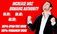 increase moz domain authority to 40 plus