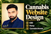 design cannabis website, cbd website, hemp website, weed, and marijuana website