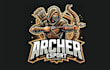 create outstanding archer mascot logo with creative concepts