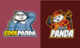 do creative teddy mascot panda logo design