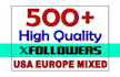 do usa european twitter and x page followers