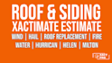 write roof and siding insurance estimate