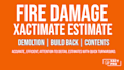 fire and water damage professional estimate
