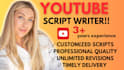 do the best professional youtube video script writing