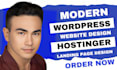 create build fix wordress website design wordpress hostinger website design