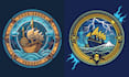 make creative boat ship logo with mascot style