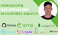 develop scalable web applications with java spring boot and react angular