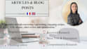 copywriting, articles and blogs, translation, checking videos
