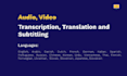 transcribe, translate and subtitling your video