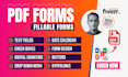 design and create a fillable PDF form within 24 hrs