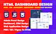 design admin panel, web application, web dashboard using html css javascript