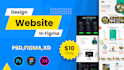 design a website UI homepage in figma