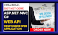 develop asp dot net core web api full stack web application
