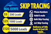 do accurate skip tracing and llc skip tracing in low price