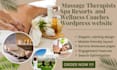 design an elegant wordpress website for massage therapist spas wellness coach