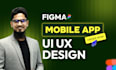 do mobile app ui ux figma design, mobile app design, figma design