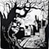 create artistic linocut illustration in my style