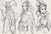 draw sketches with your character