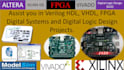 do fpga programming verilog and vhdl using xilinx vivado, quartus softwar