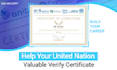 help your united nations certificate verified valuable certificate