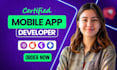 do mobile app development ios android app creation flutter react native ai app