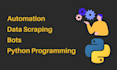 do python automation, scripting and web scraping