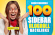 provide high da 50 sidebar blogroll backlinks for SEO