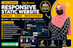 design responsive static website using HTML CSS bootstrap