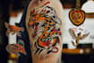 create any design in old school tattoo style