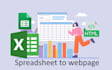 convert spreadsheet to webpage