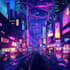 do cyberpunk futuristic city art