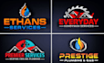 do plumbing, heating, air conditioning, and hvac logo