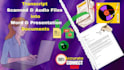 convert scanned files,audio to PPT,word documents